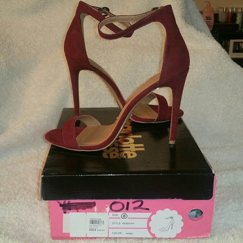 Wine colored heels